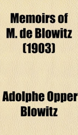 memoirs of m de blowitz_cover