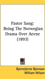pastor sang being the norwegian drama over aevne_cover
