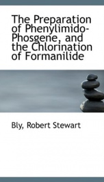 the preparation of phenylimido phosgene and the chlorination of formanilide_cover