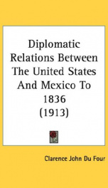 diplomatic relations between the united states and mexico to 1836_cover