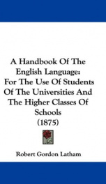 A Handbook of the English Language_cover