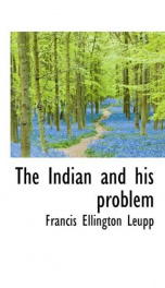 the indian and his problem_cover