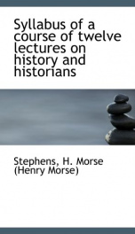 syllabus of a course of twelve lectures on history and historians_cover
