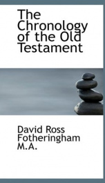 the chronology of the old testament_cover