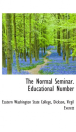 the normal seminar educational number_cover