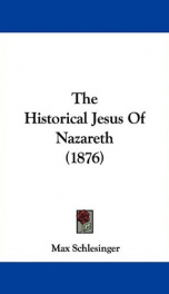 the historical jesus of nazareth_cover