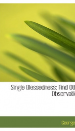 single blessedness and other observations_cover