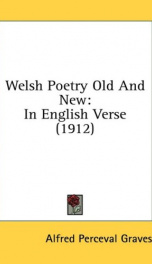 welsh poetry old and new in english verse_cover