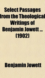 select passages from the theological writings of benjamin jowett_cover