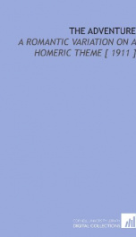 the adventure a romantic variation on a homeric theme_cover