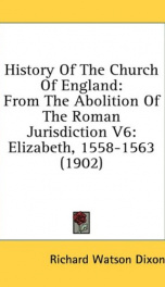 history of the church of england from the abolition of the roman jurisdiction_cover