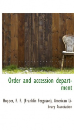 order and accession department_cover