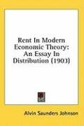 rent in modern economic theory an essay in distribution_cover
