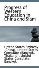 progress of western education in china and siam_cover