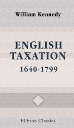 english taxation 1640 1799 an essay on policy and opinion_cover