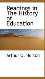 Readings in the History of Education_cover
