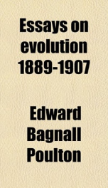 essays on evolution 1889 1907_cover