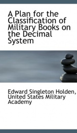 a plan for the classification of military books on the decimal system_cover