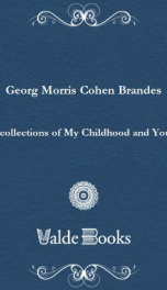 Recollections of My Childhood and Youth_cover