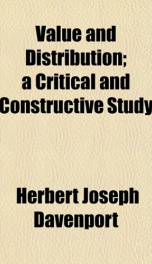 value and distribution a critical and constructive study_cover