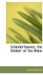 schinderhannes the robber of the rhine_cover