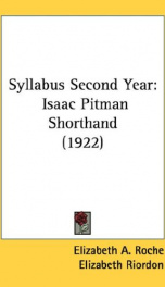 syllabus second year isaac pitman shorthand_cover