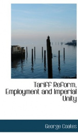 tariff reform employment and imperial unity_cover