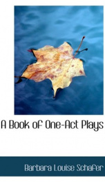 a book of one act plays_cover