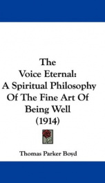 the voice eternal a spiritual philosophy of the fine art of being well_cover