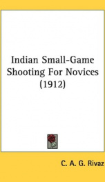 indian small game shooting for novices_cover