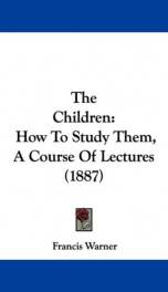 the children how to study them a course of lectures_cover
