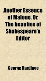 another essence of malone or the beauties of shakespeares editor_cover