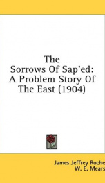the sorrows of saped a problem story of the east_cover