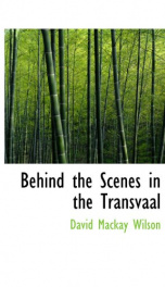 behind the scenes in the transvaal_cover