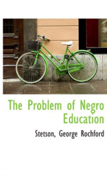 the problem of negro education_cover