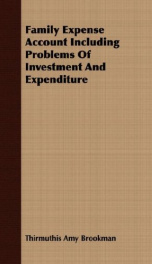 family expense account including problems of investment and expenditure_cover
