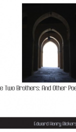 the two brothers and other poems_cover