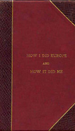 how i did europe and how it did me_cover