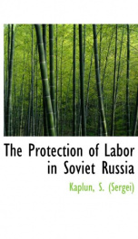 the protection of labor in soviet russia_cover