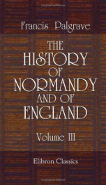 the history of normandy and of england volume 3_cover