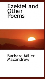 ezekiel and other poems_cover