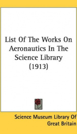 list of the works on aeronautics in the science library_cover