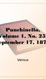 Punchinello, Volume 1, No. 25, September 17, 1870_cover