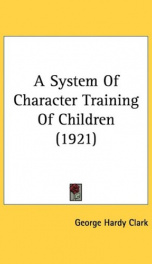 a system of character training of children_cover