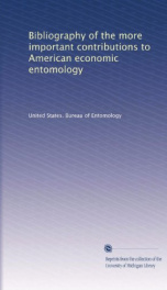 bibliography of the more important contributions to american economic entomology_cover