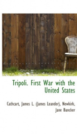 tripoli first war with the united states_cover