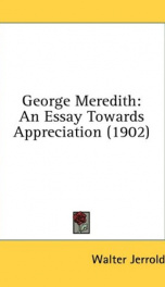 george meredith an essay towards appreciation_cover