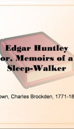 edgar huntleyor memoirs of a sleep walker_cover