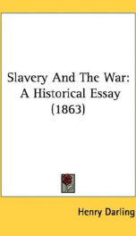 slavery and the war a historical essay_cover