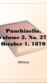 Punchinello, Volume 2, No. 27, October 1, 1870_cover